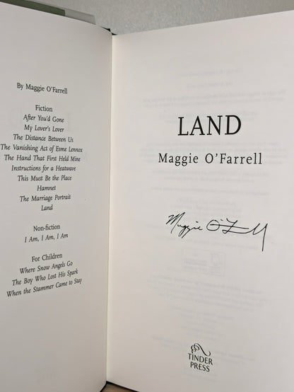 Land by Maggie O'Farrell (Stamped First Edition with exclusive boards and endpapers)