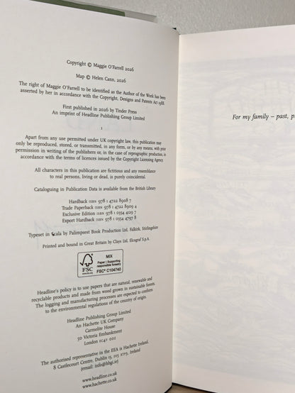 Land by Maggie O'Farrell (Stamped First Edition with exclusive boards and endpapers)
