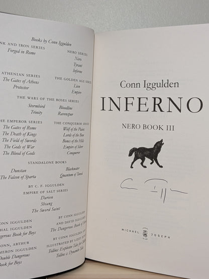 Inferno by Conn Iggulden (Signed First Edition)