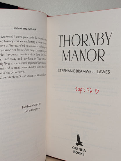 Thornby Manor by Stephanie Bramwell-Lawes (Signed with sprayed edges)