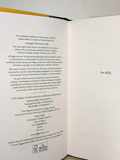 Everything was Beautiful and Nothing Hurt by Ben Reeves (Signed First Edition)