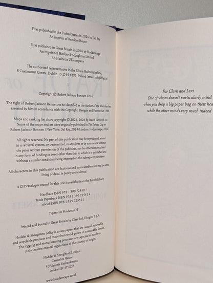 A Trade of Blood by Robert Jackson Bennett (Signed First Edition)