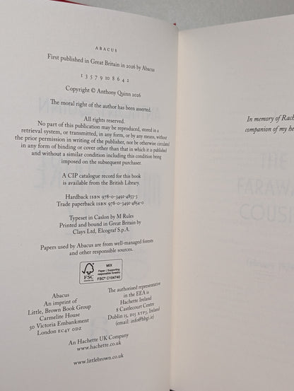 The Millionaire Waltz by Anthony Quinn (Signed First Edition)