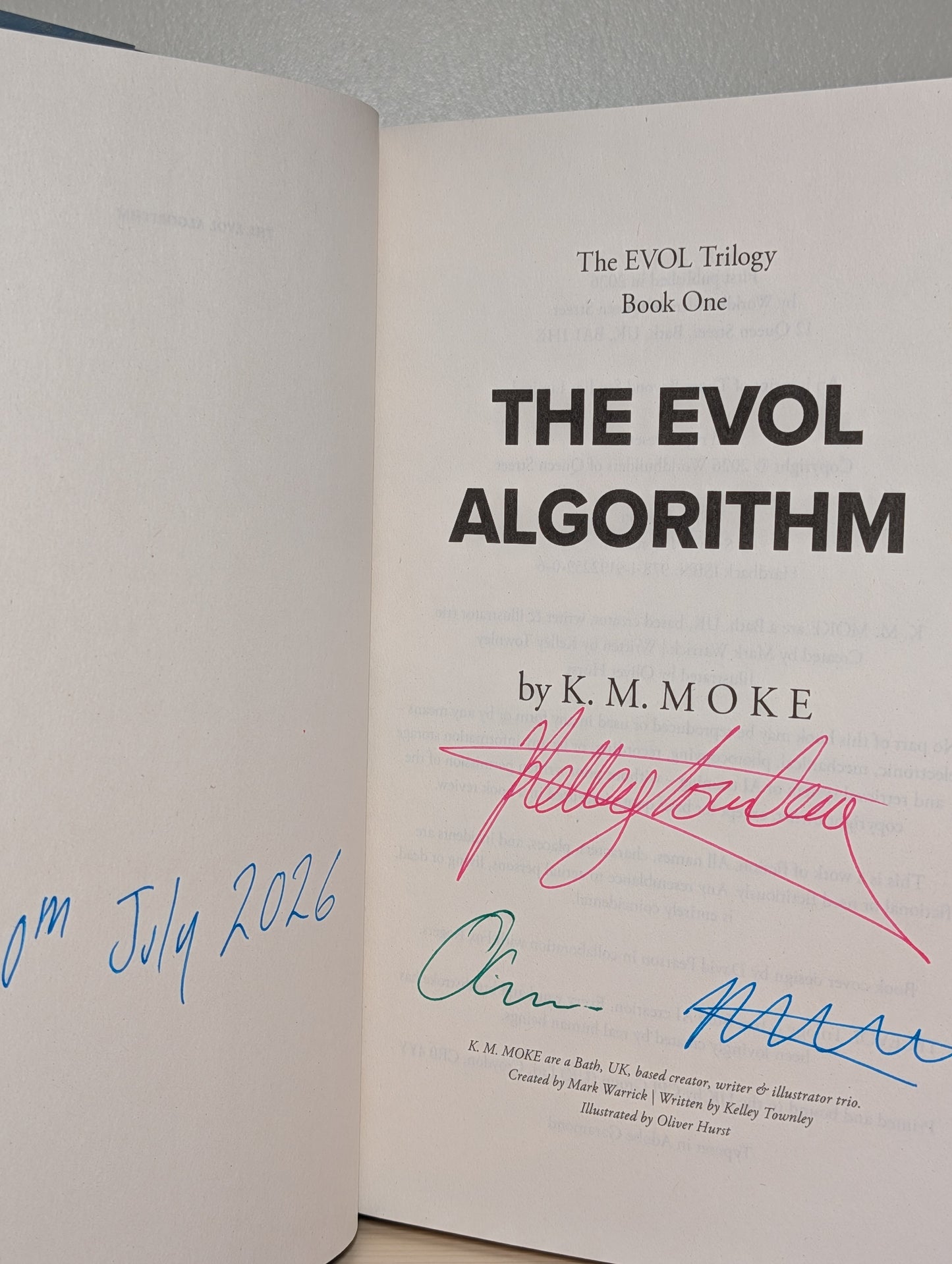The EVOL Algorithm by K.M. Moke (Signed Dated Edition)