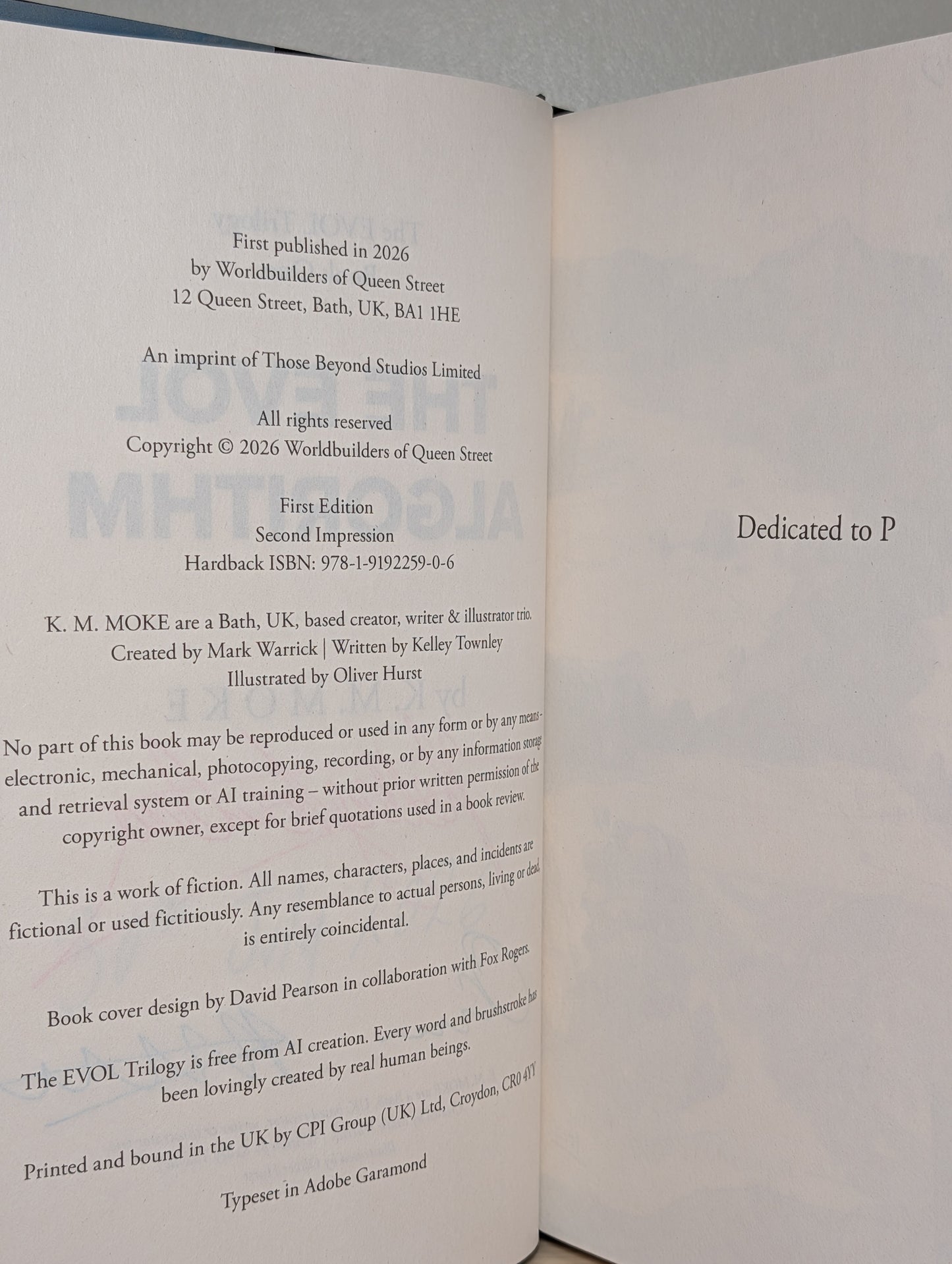The EVOL Algorithm by K.M. Moke (Signed Dated Edition)