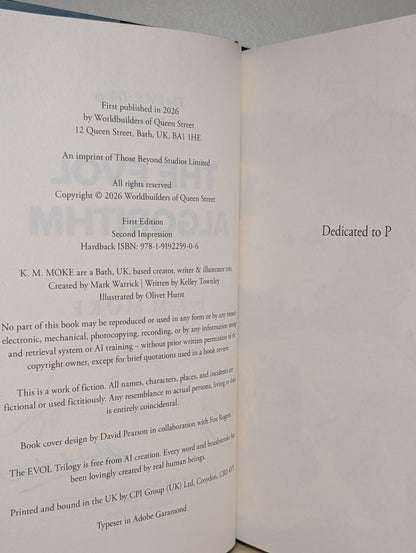 The EVOL Algorithm by K.M. Moke (Signed Dated Edition)