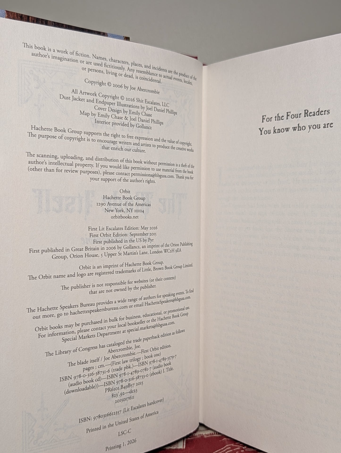 First Law: Blade Itself; Before They Are Hanged; Last Argument of Kings by Joe Abercrombie (Signed Deluxe Edition with sprayed edges)