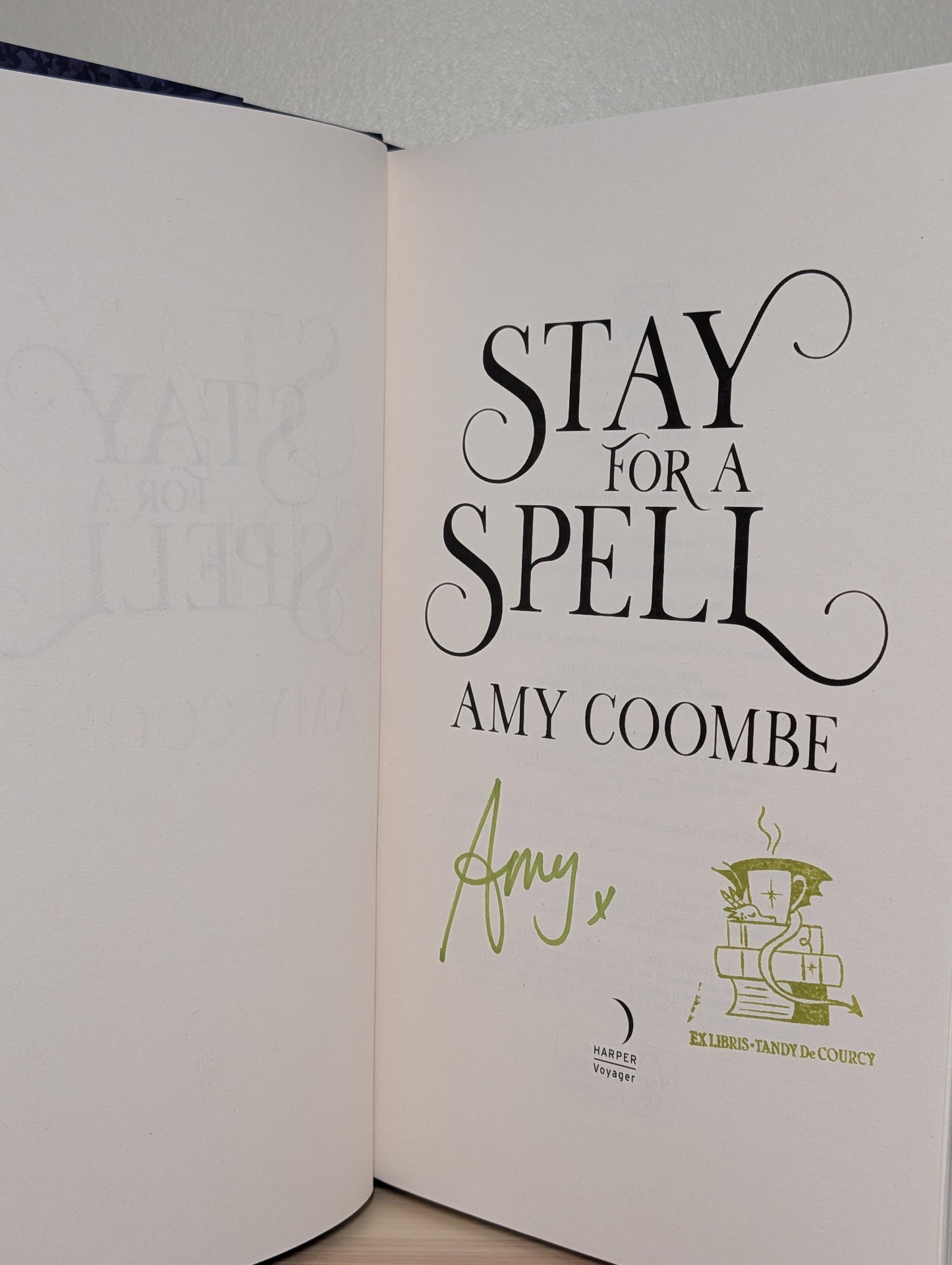 Stay for a Spell by Amy Coombe (Signed Stamped First Edition)