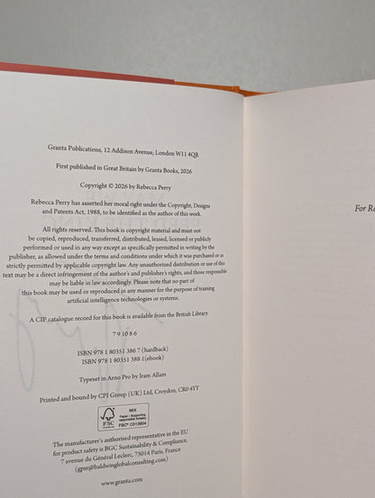 May We Feed the King by Rebecca Perry (Signed to Title Page)