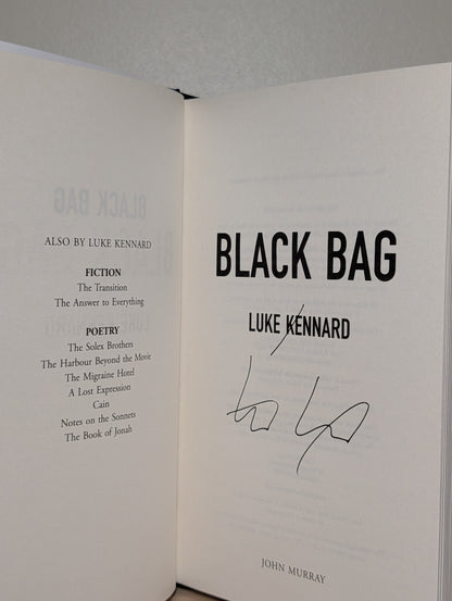 Black Bag by Luke Kennard (Signed Edition)
