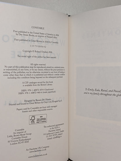 Welcome to Your Life by Roland Orzabal (Signed First Edition)