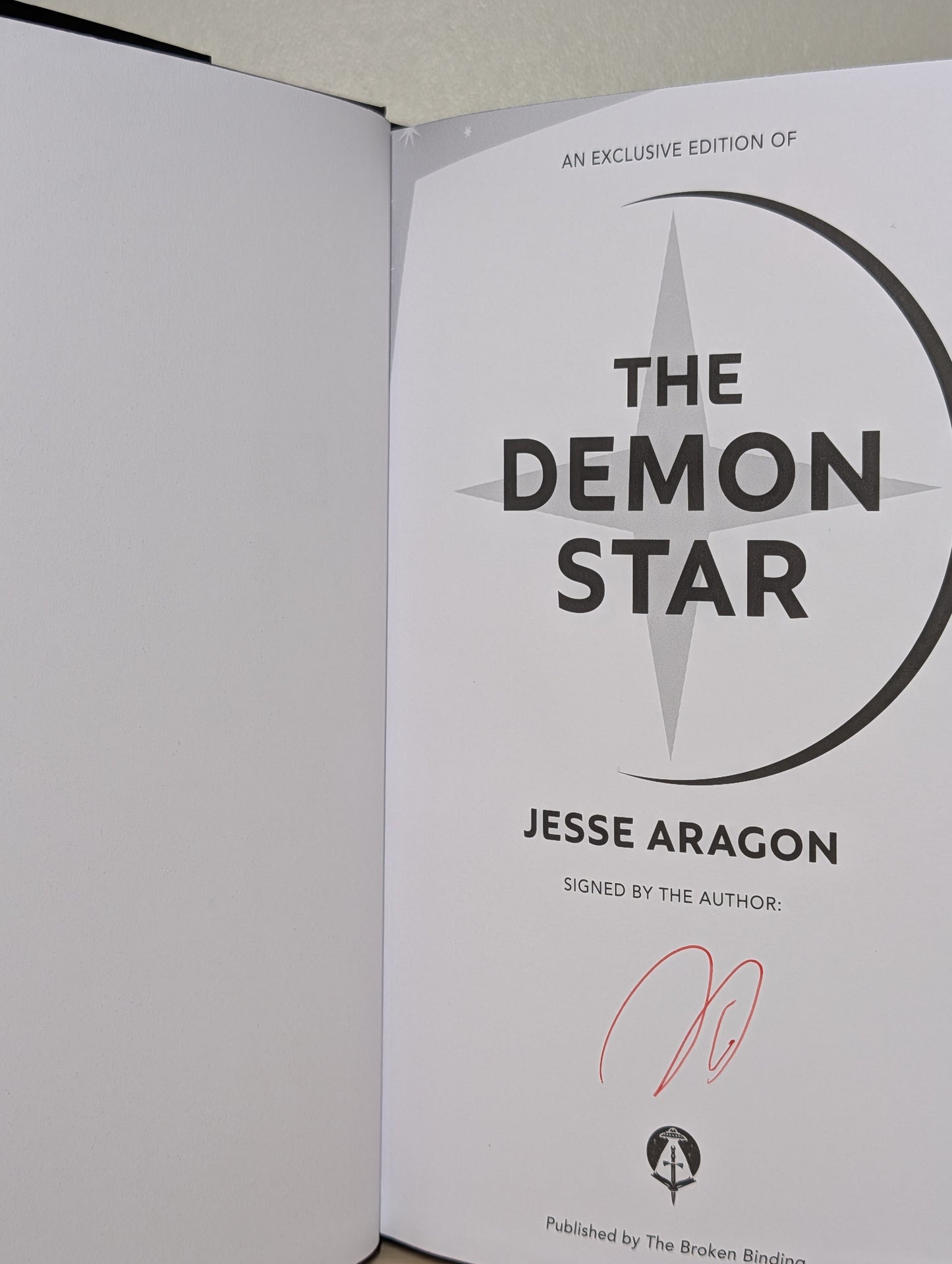 The Demon Star by Jesse Aragon (Signed Special Edition with sprayed edges)