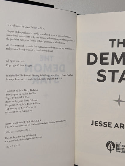 The Demon Star by Jesse Aragon (Signed Special Edition with sprayed edges)