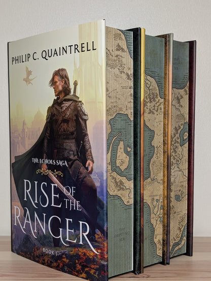 Echoes Saga 1-3: Rise of Ranger; Empire of Dirt; Relic of Gods by Philip C. Quaintrell (Signed Deluxe Edition with sprayed edges)