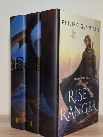 Echoes Saga 1-3: Rise of Ranger; Empire of Dirt; Relic of Gods by Philip C. Quaintrell (Signed Deluxe Edition with sprayed edges)