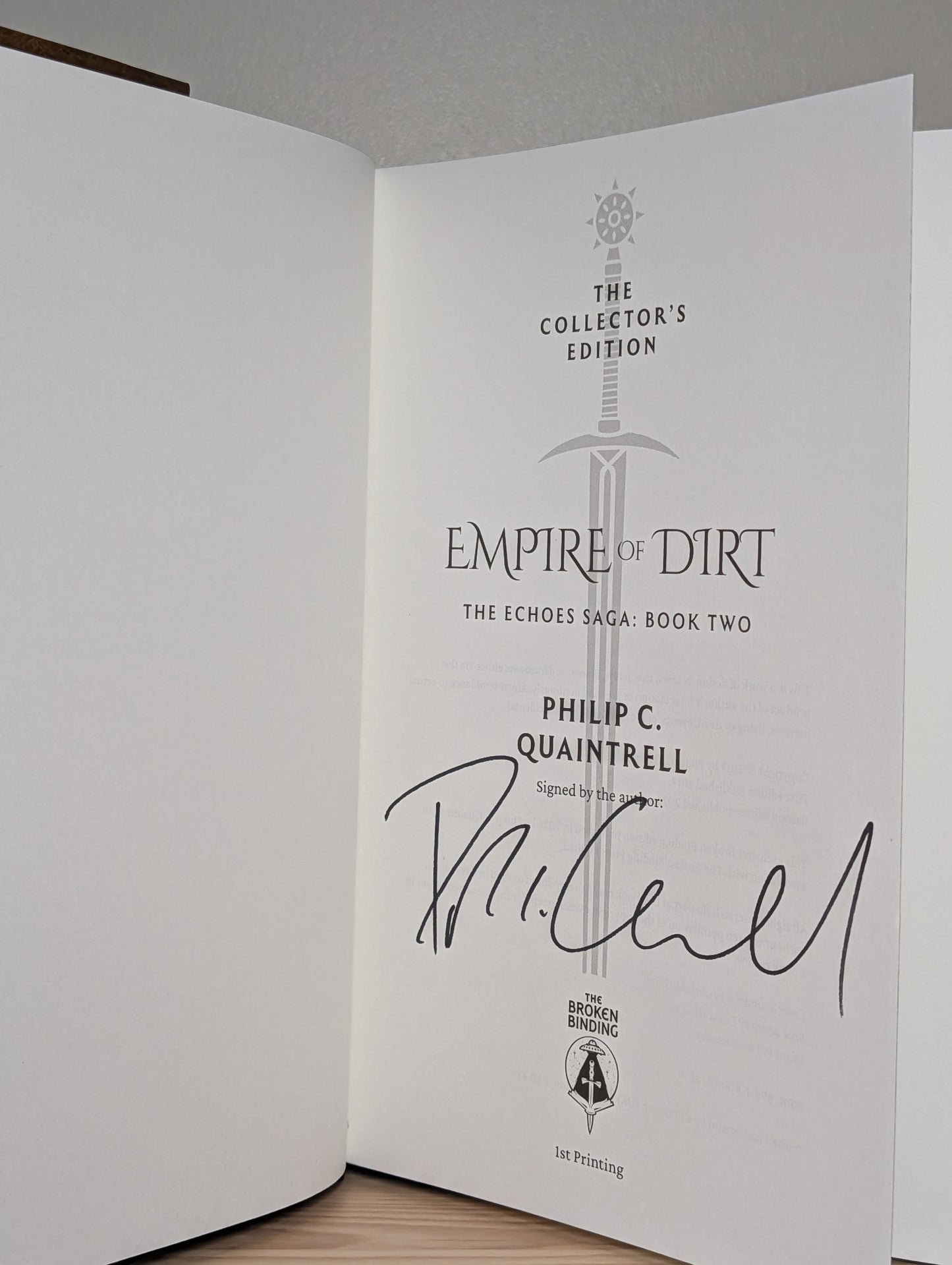 Echoes Saga 1-3: Rise of Ranger; Empire of Dirt; Relic of Gods by Philip C. Quaintrell (Signed Deluxe Edition with sprayed edges)