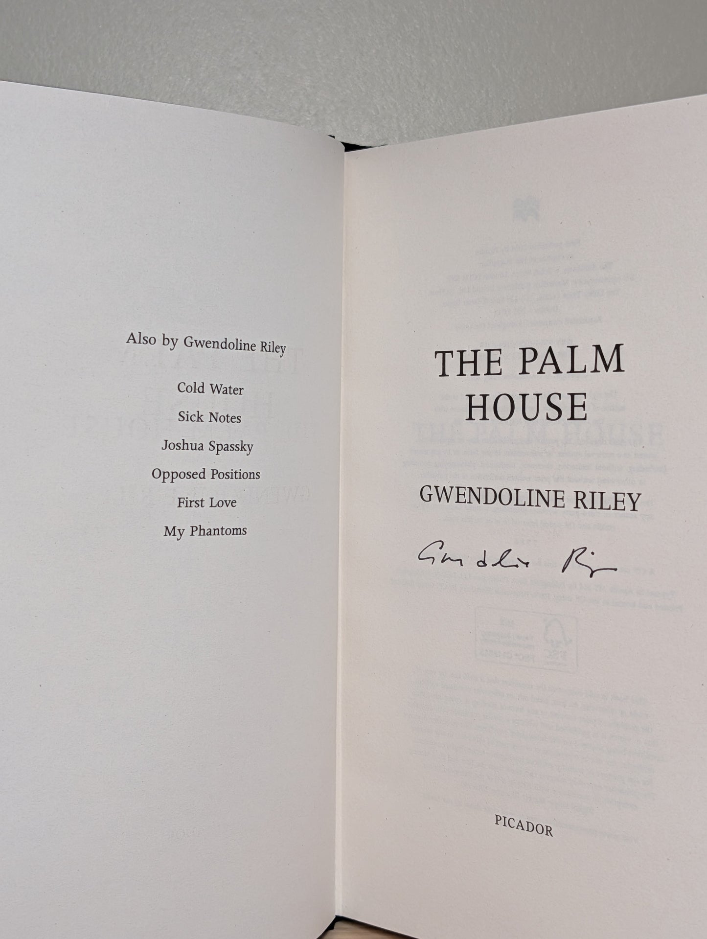 The Palm House by Gwendoline Riley (Signed)