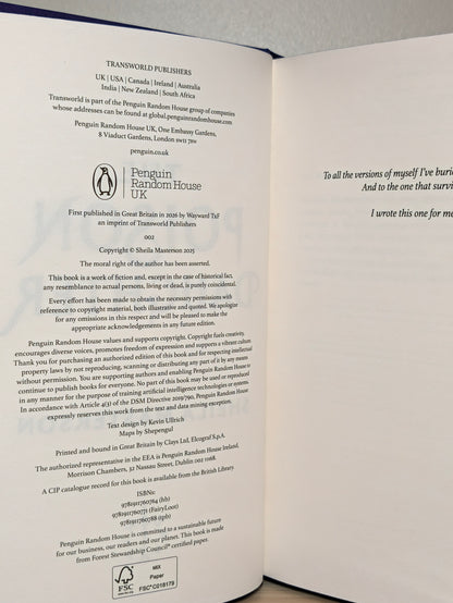 The Poison Daughter by Sheila Masterson (First Edition with sprayed edges)