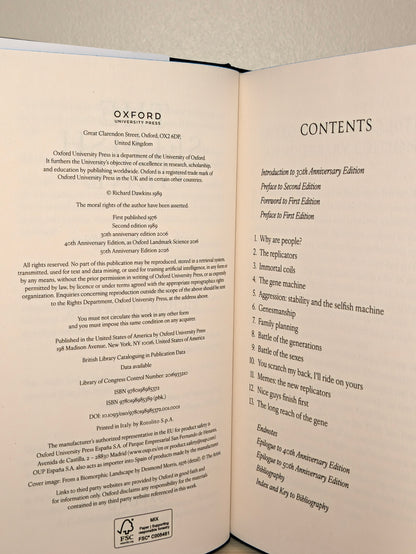 The Selfish Gene: 50th Anniversary Edition by Richard Dawkins