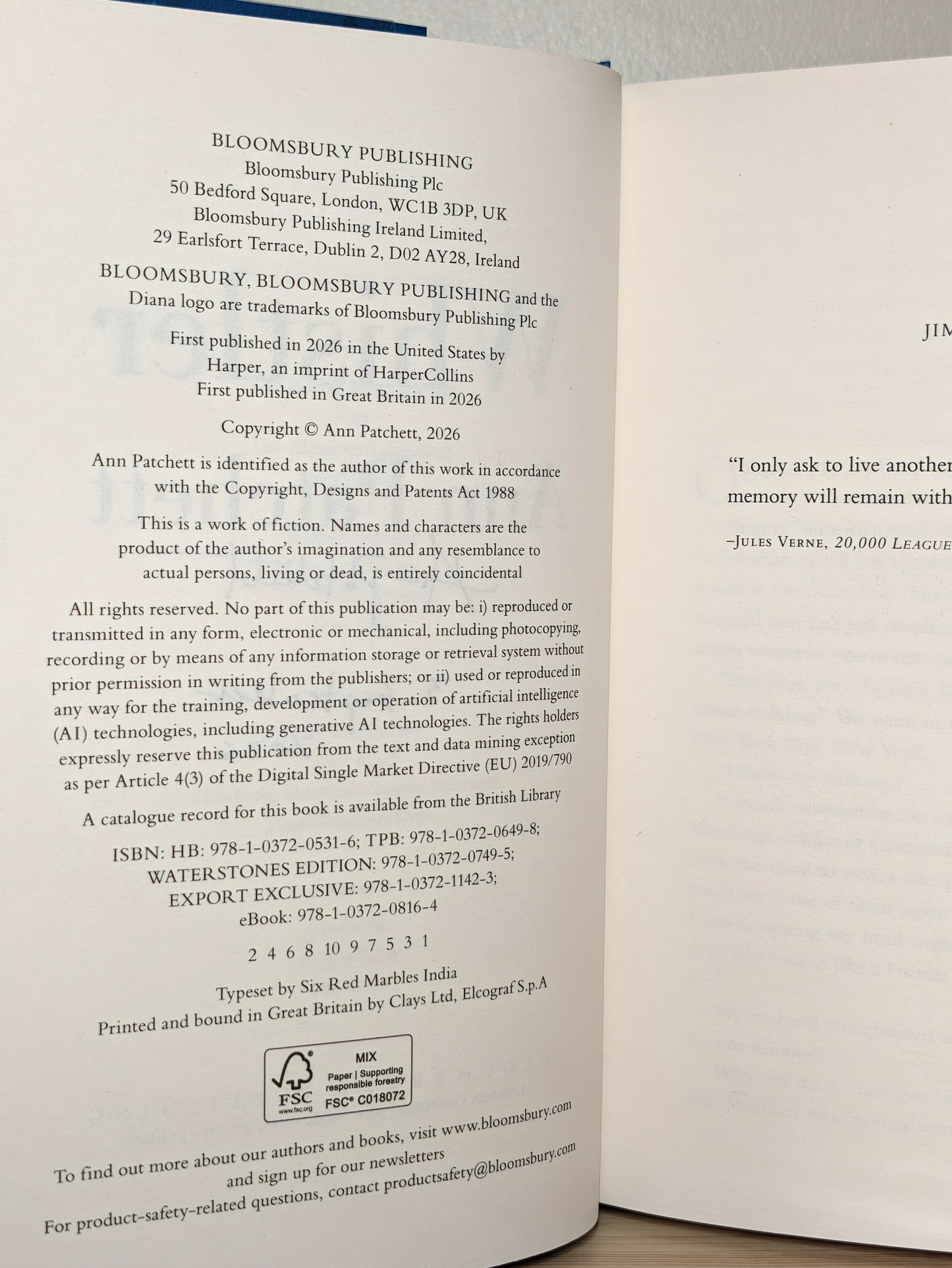 Whistler by Ann Patchett (Signed Dated First Edition)