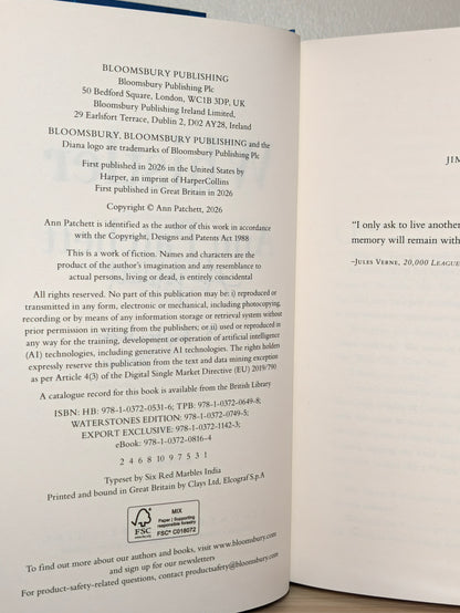 Whistler by Ann Patchett (Signed Dated First Edition)
