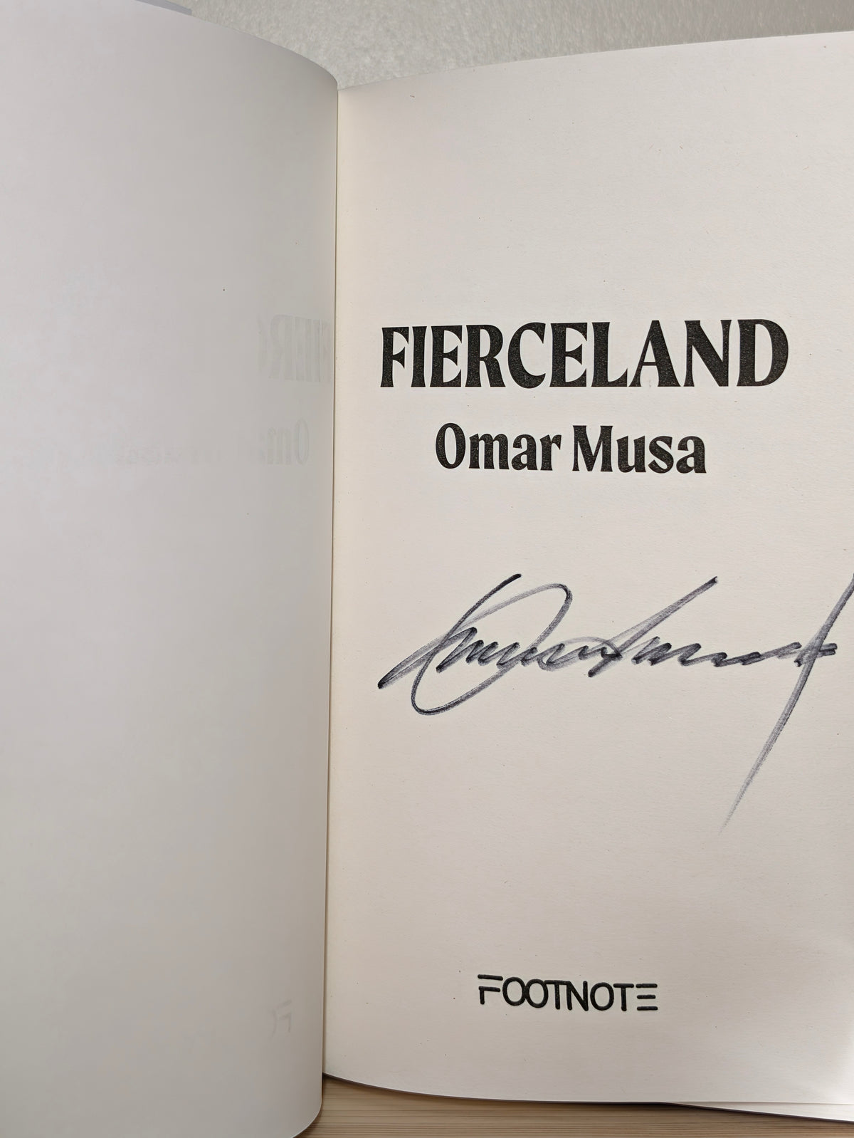 Fierceland by Omar Musa (Signed First Edition)