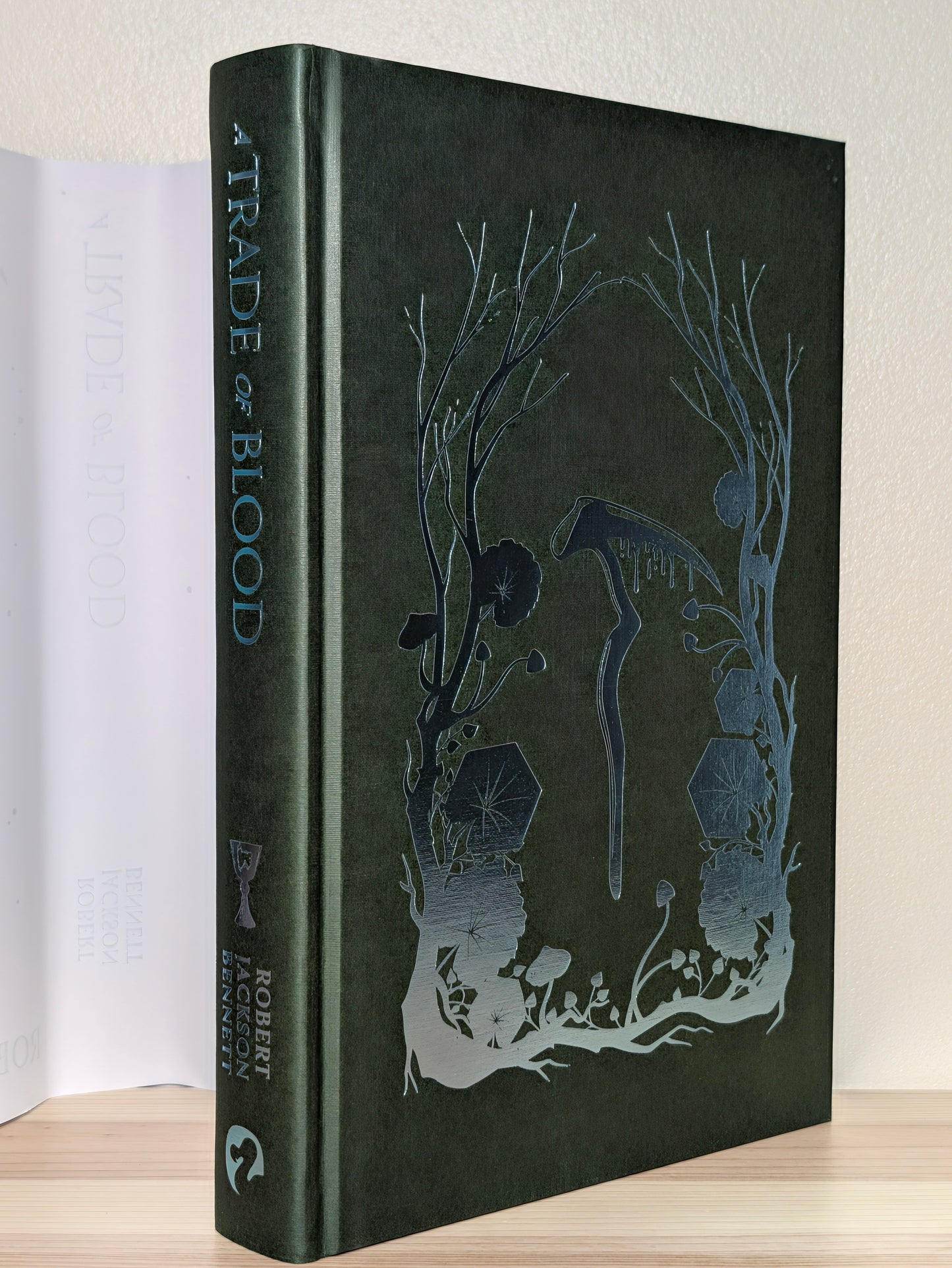 A Trade of Blood by Robert Jackson Bennett (Signed First Edition with sprayed edges)