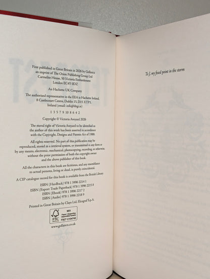 Tempest by Victoria Aveyard (Signed First Edition with sprayed edges) - Fialta Books