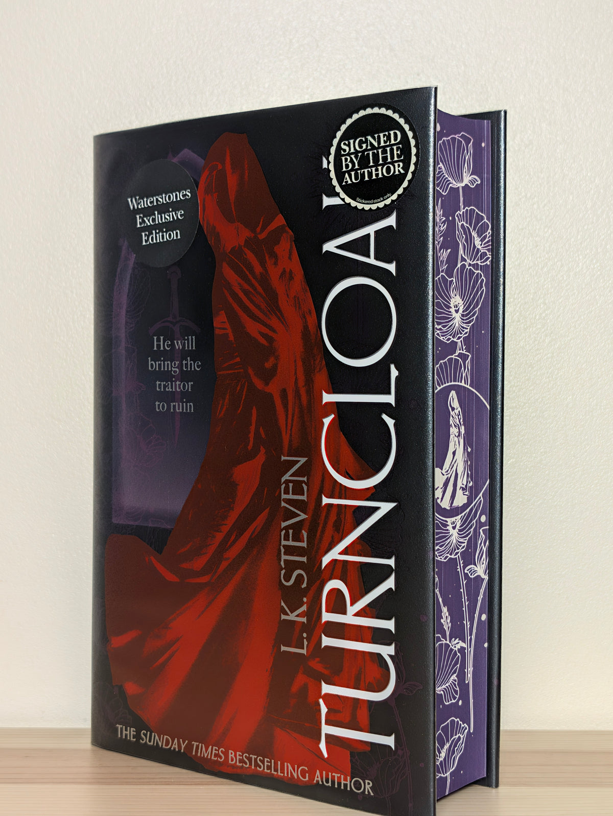 Turncloak by L. K. Steven (Signed First Edition with sprayed edges)