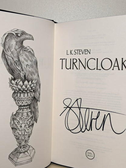 Turncloak by L. K. Steven (Signed First Edition with sprayed edges)