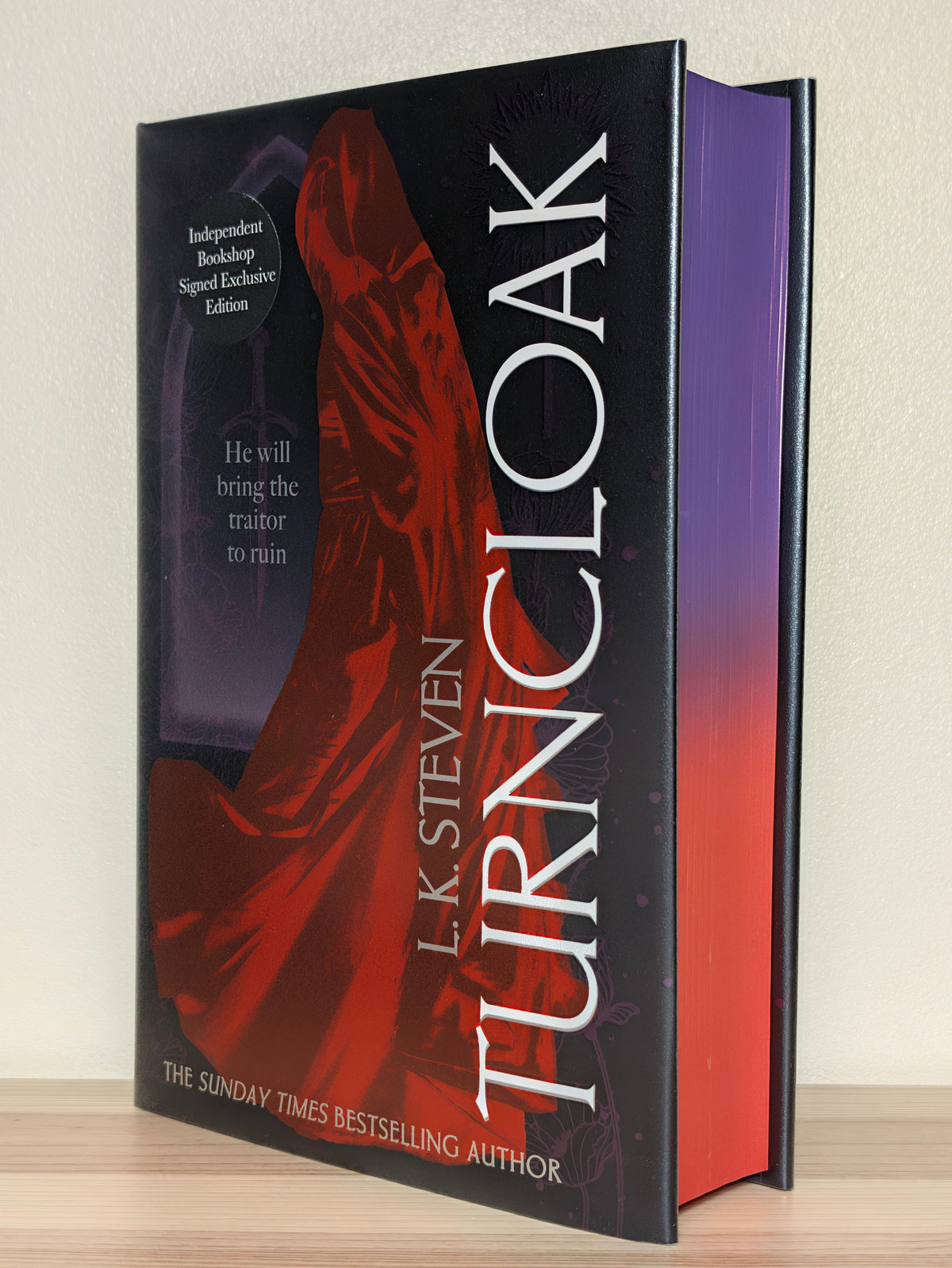 Turncloak by L. K. Steven (Signed First Indie Edition with sprayed edges)