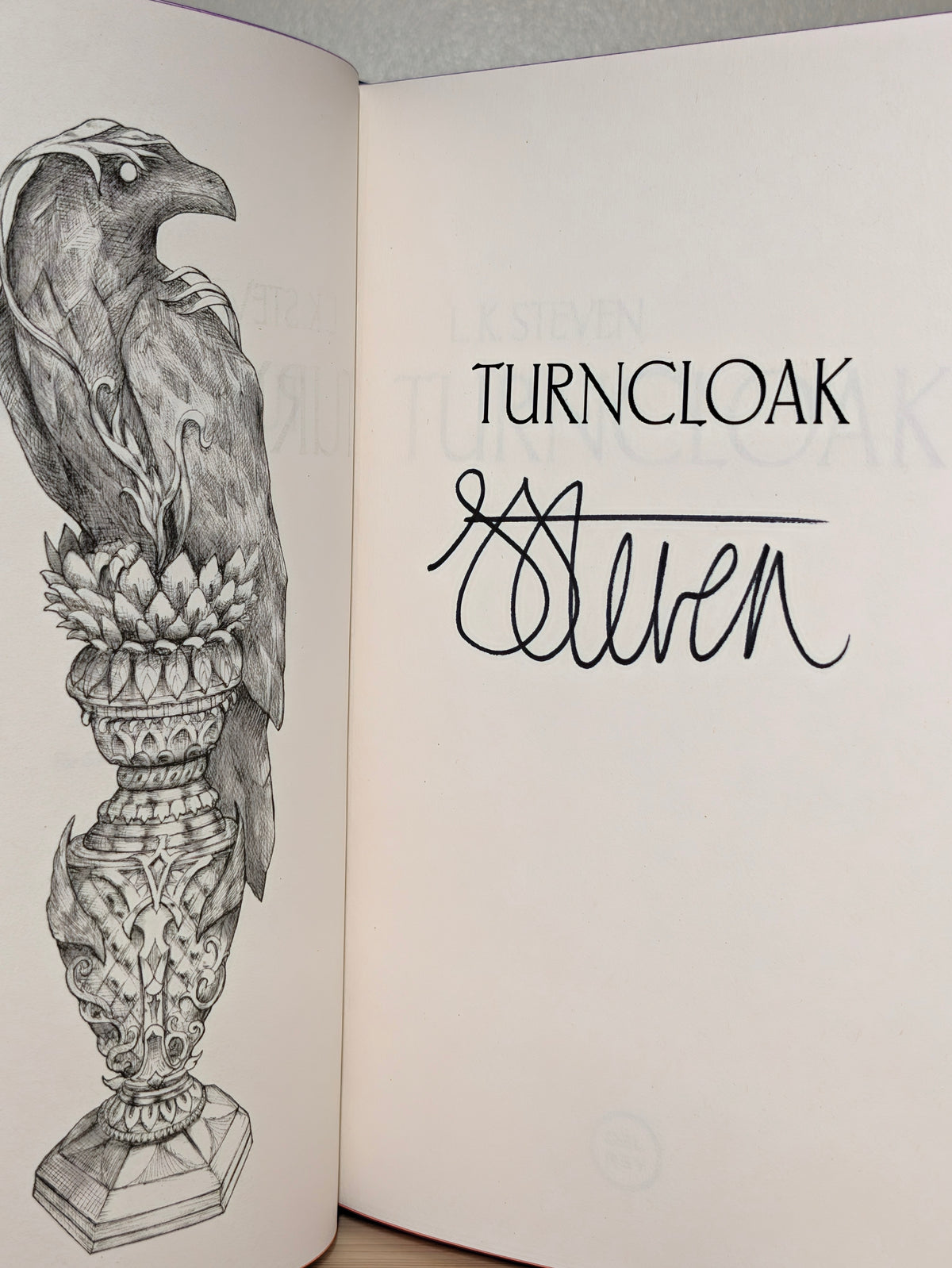 Turncloak by L. K. Steven (Signed First Indie Edition with sprayed edges)