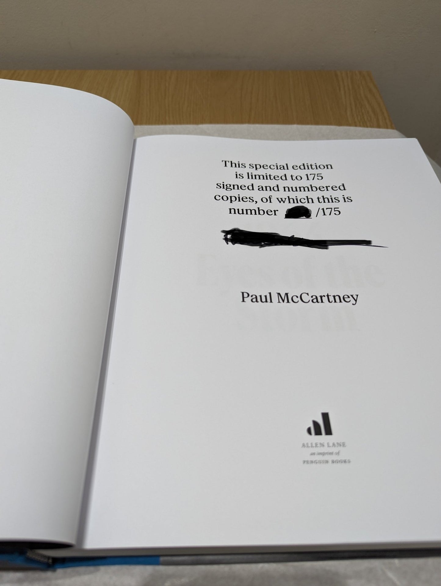 1964: Eyes of the Storm by Paul McCartney (Signed Deluxe Edition) - Fialta Books