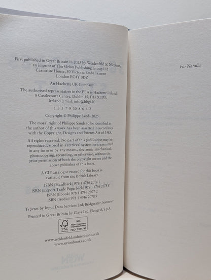 38 Londres Street: On Pinochet in London and a Nazi in Patagonia by Philippe Sands (Signed First Edition) - Fialta Books