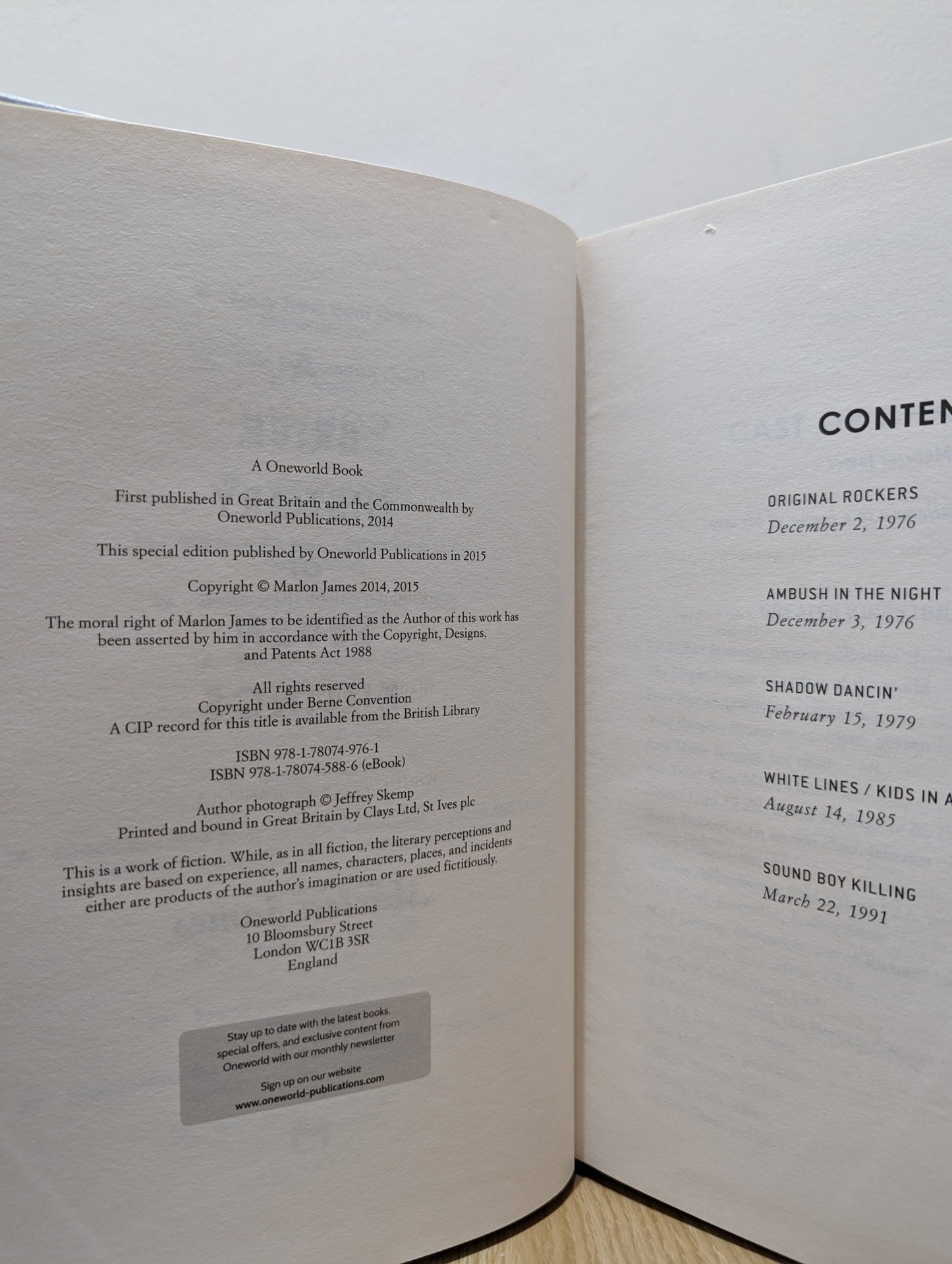 A Brief History of Seven Killings by Marlon James (Signed) - Fialta Books