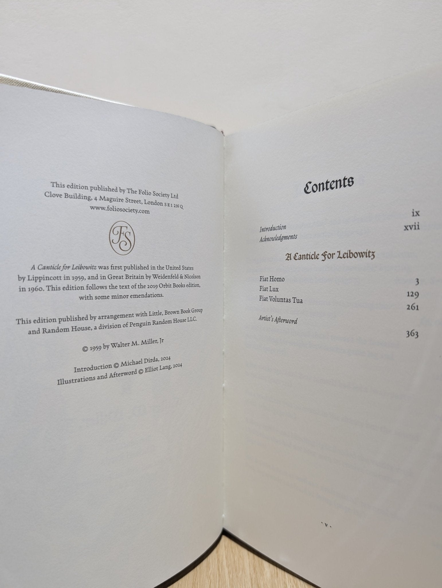 A Canticle for Leibowitz by Walter M. Miller Jr. (Folio Limited Signed Edition) - Fialta Books