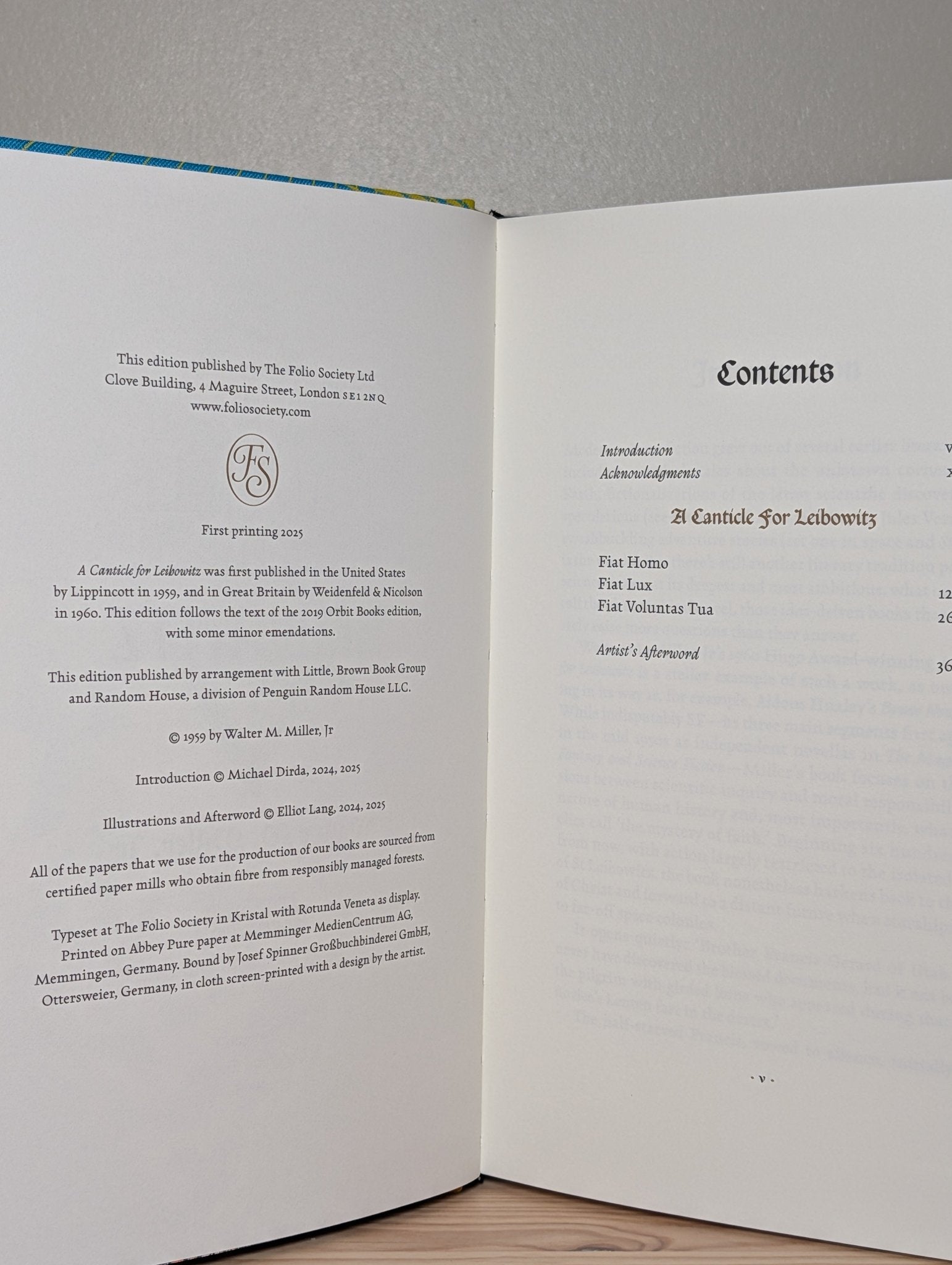 A Canticle for Leibowitz by Walter M. Miller Jr. (Folio Slipcase Edition) - Fialta Books