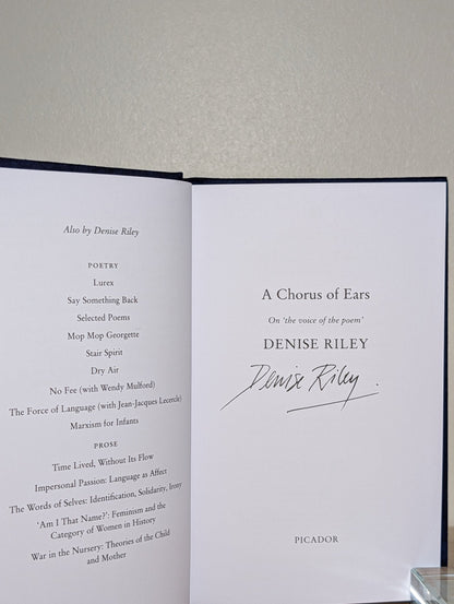 A Chorus of Ears by Denise Riley (Signed First Edition) - Fialta Books