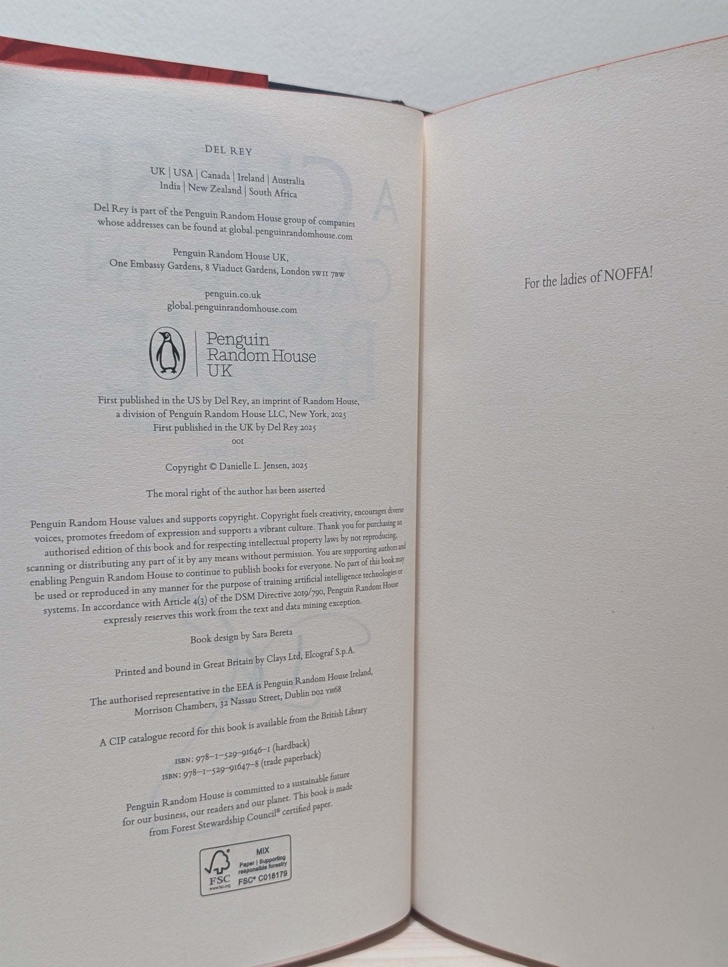 A Curse Carved in Bone by Danielle L. Jensen (Signed First Edition with sprayed edges) - Fialta Books