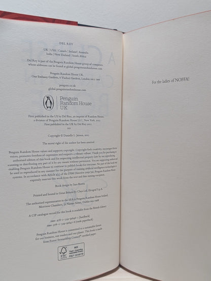 A Curse Carved in Bone by Danielle L. Jensen (Signed First Edition with sprayed edges) - Fialta Books