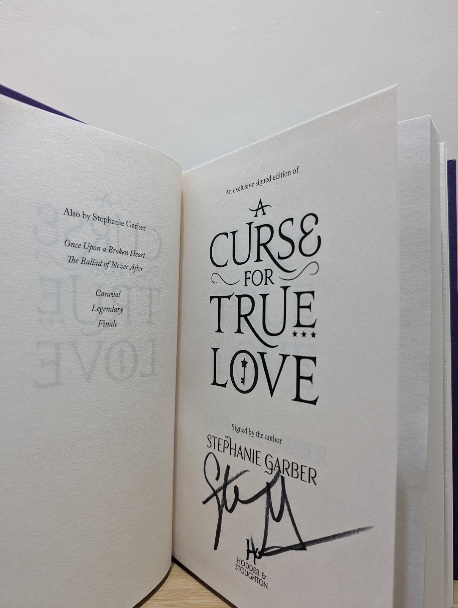 A Curse For True Love by Stephanie Garber (Signed Dagger Cover) - Fialta Books