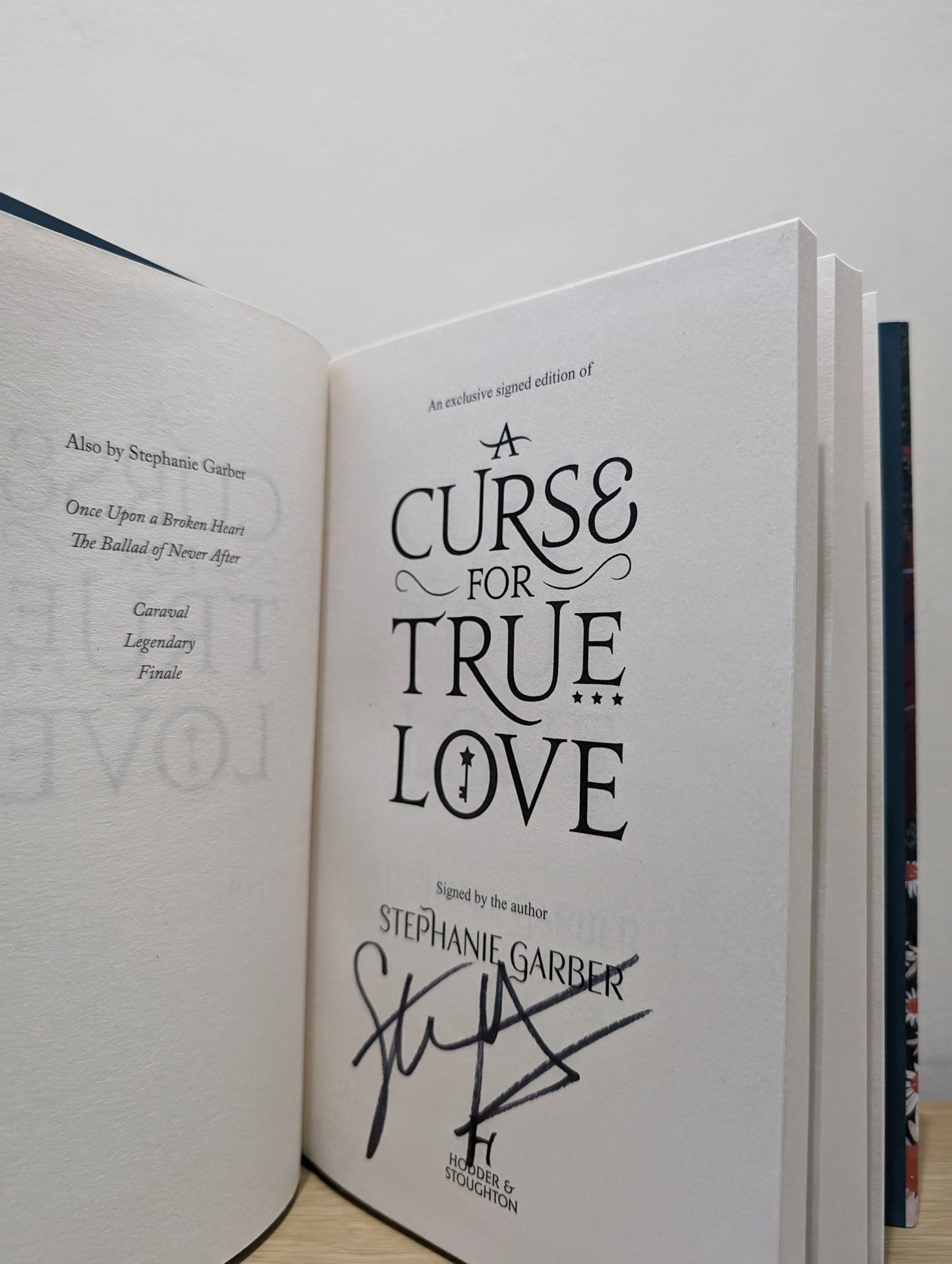 A Curse For True Love by Stephanie Garber (Signed Wolf Cover) - Fialta Books