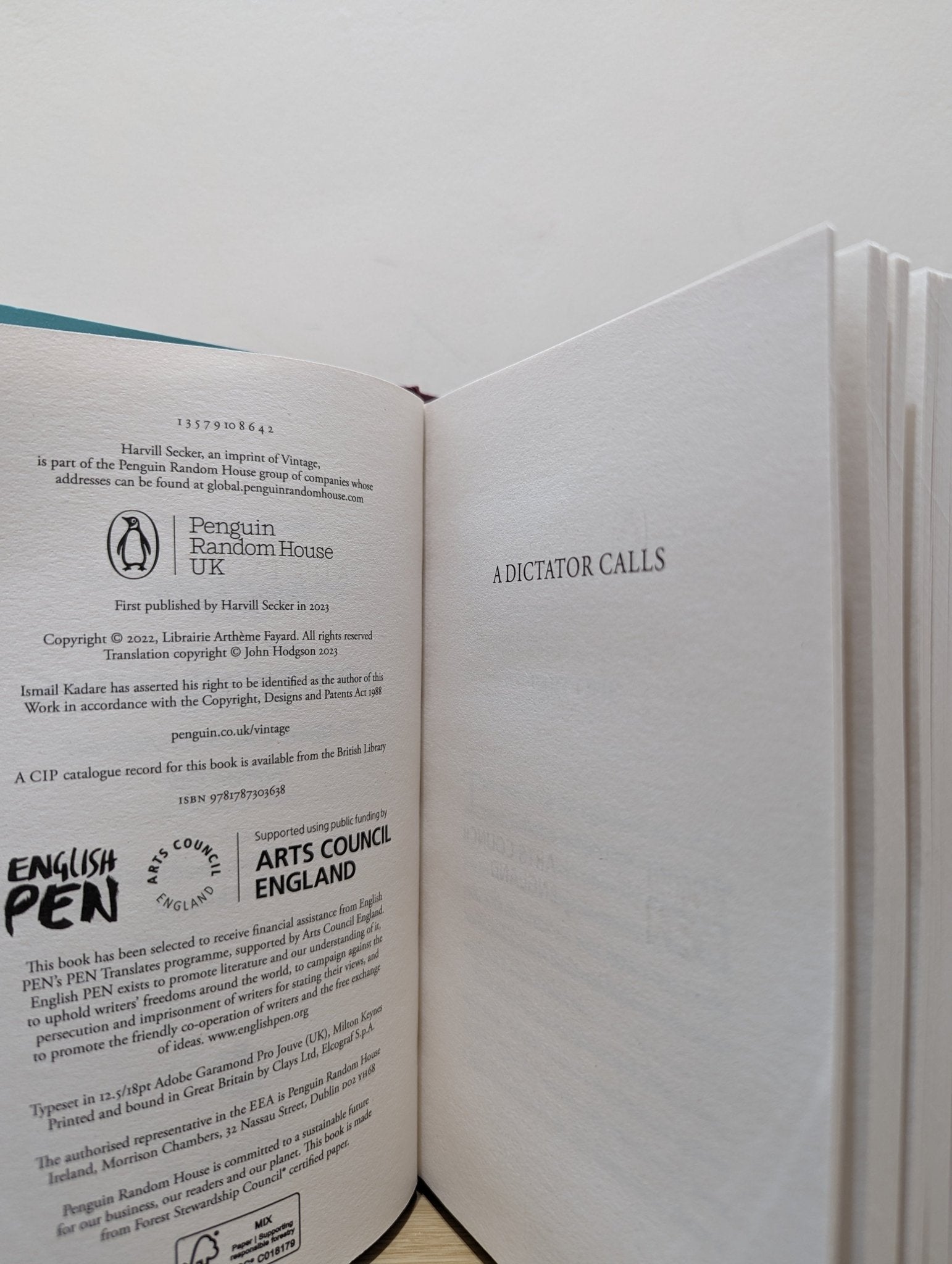 A Dictator Calls by Ismail Kadare (First Edition) - Fialta Books