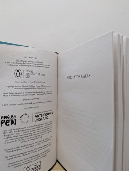 A Dictator Calls by Ismail Kadare (First Edition) - Fialta Books