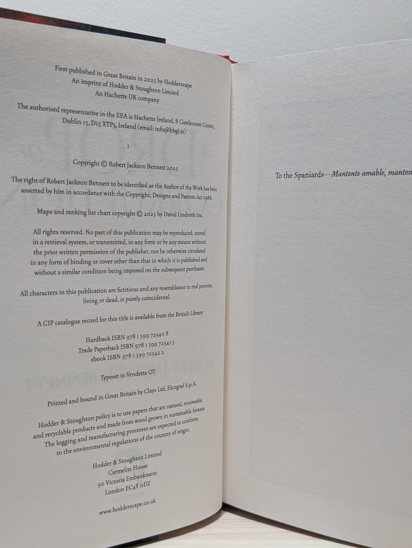 A Drop of Corruption by Robert Jackson Bennett (Signed First Edition with sprayed edges) - Fialta Books