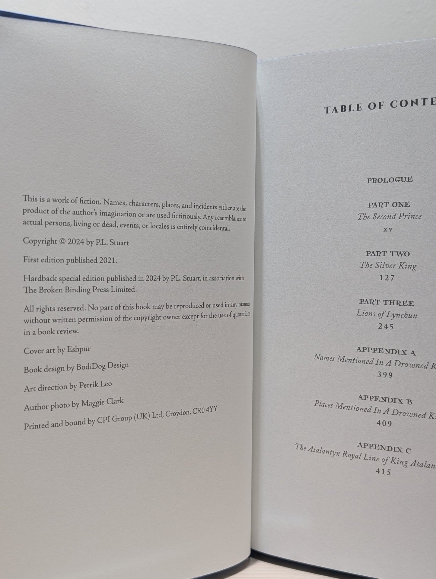 A Drowned Kingdom; The Last of the Atalanteans (Signed Edition with sprayed edges) - Fialta Books