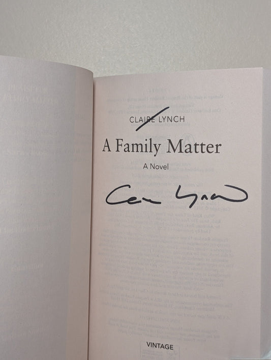 A Family Matter by Claire Lynch (Signed Paperback Edition) - Fialta Books