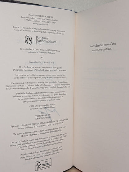 A Far - flung Life by M L Stedman (Signed Numbered First Edition with sprayed edges) - Fialta Books