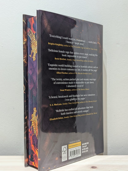 A Fate Forged in Fire by Hazel McBride (Signed First Edition with sprayed edges) - Fialta Books