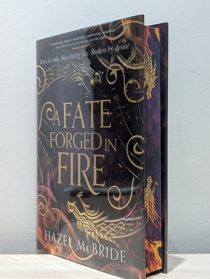 A Fate Forged in Fire by Hazel McBride (Signed First Edition with sprayed edges) - Fialta Books